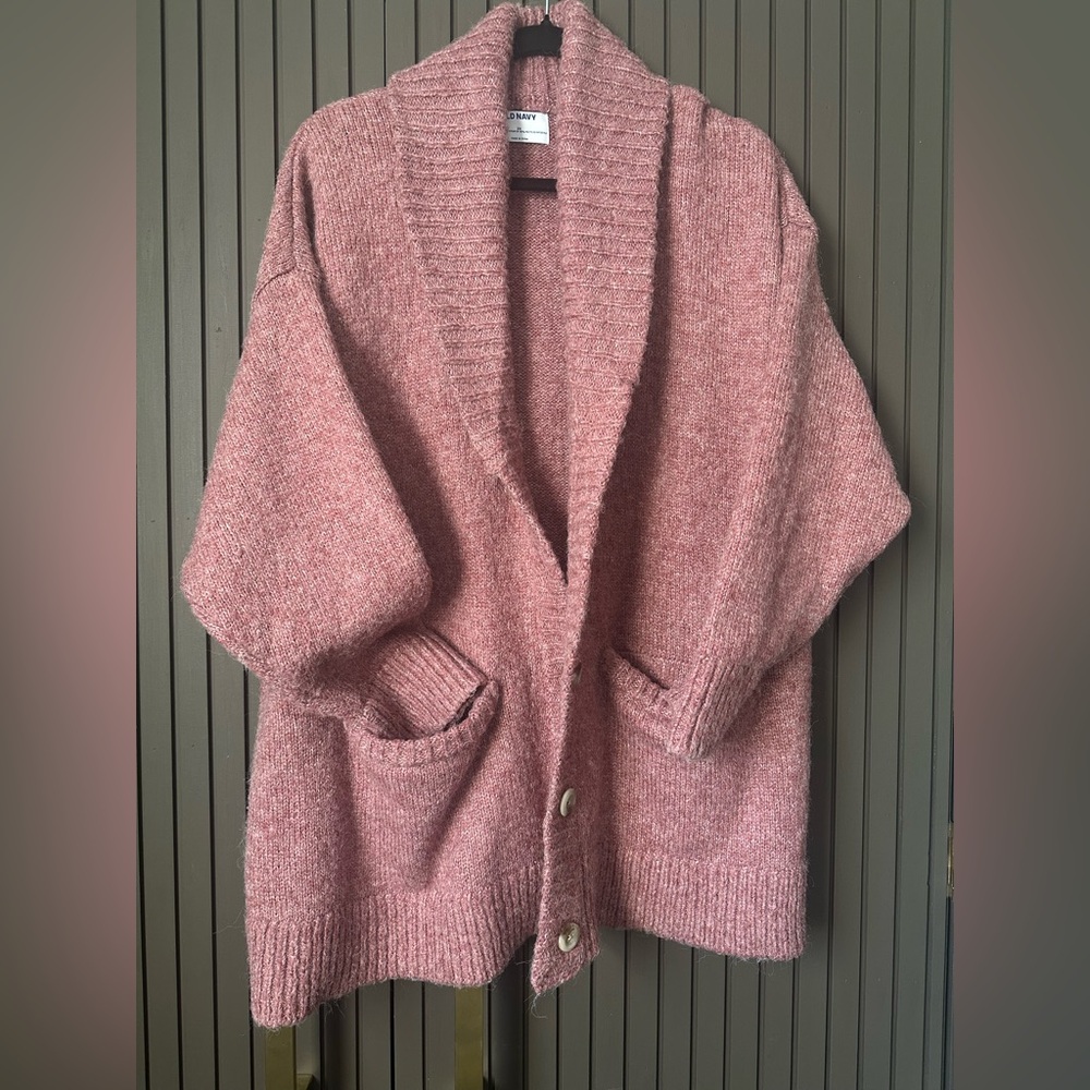 Chunky Sweater Womens Comfy Warm Buttons Pockets